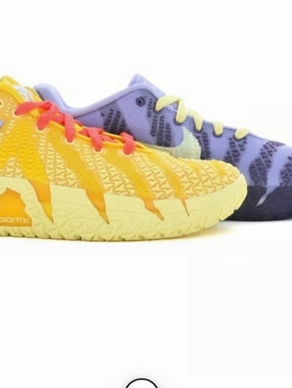 Nike Ja 3 Athletic Shoes Yellow & Purple US 5.5 youth